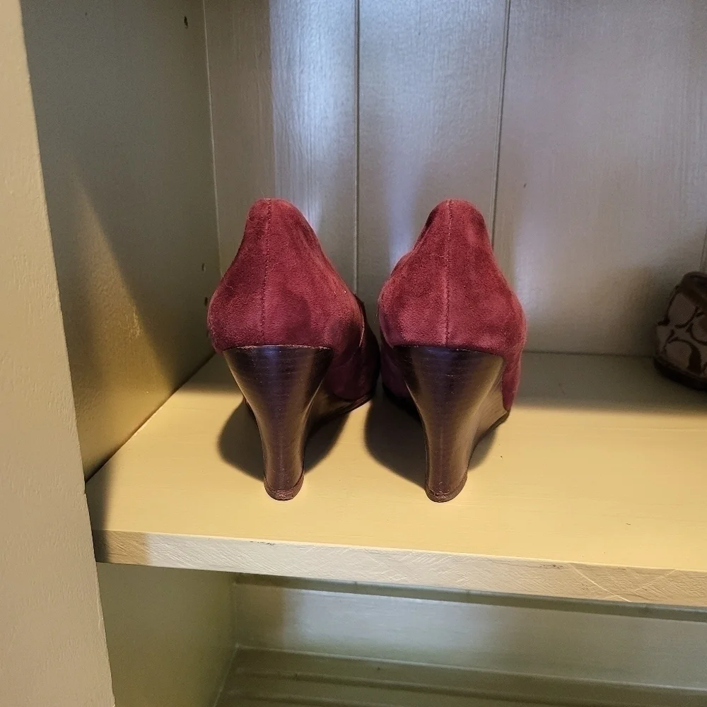 Eileen Fisher Suede Wedges